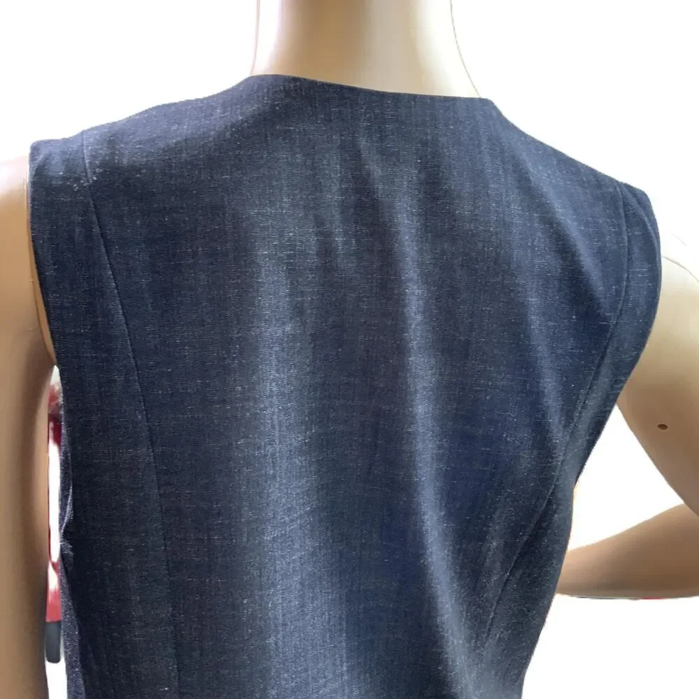 BCBGeneration Dkink Sleeveless Open Front Vest Size Small‎ Coquette Academia